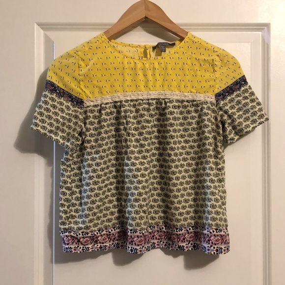 Anthropologie Tops - Blue Tassel Top